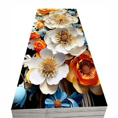 New Design Waterproof PVC Marble Sheet UV Wall Panel